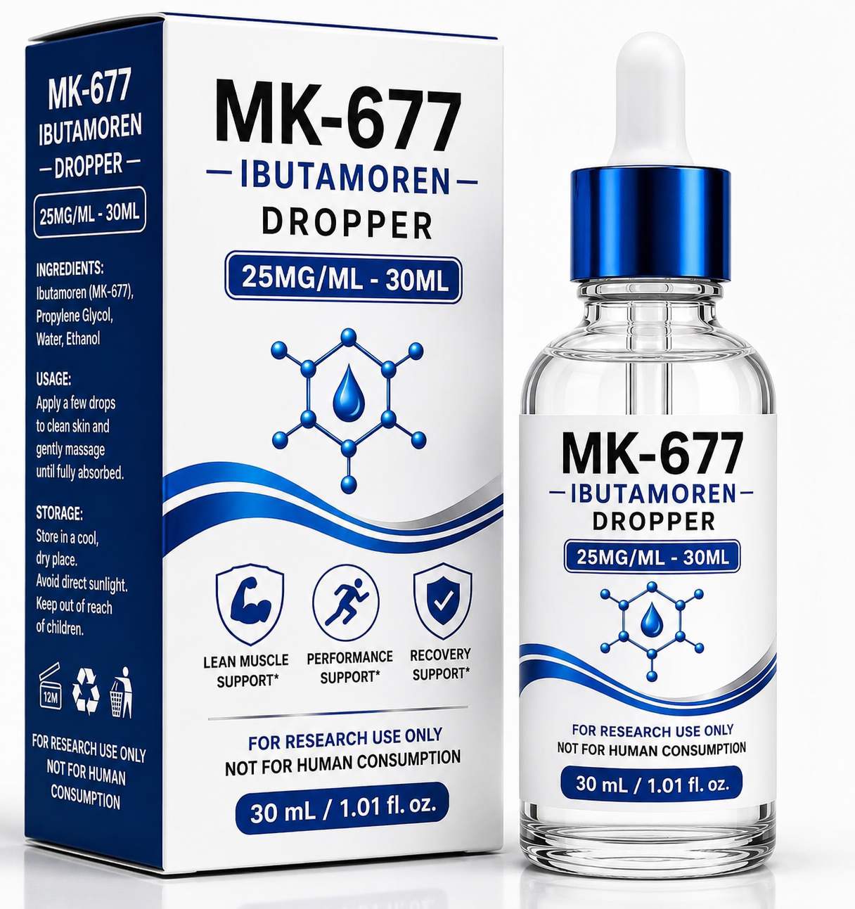 MK-677 Ibutamoren dropper 25MG/ML - 30ML