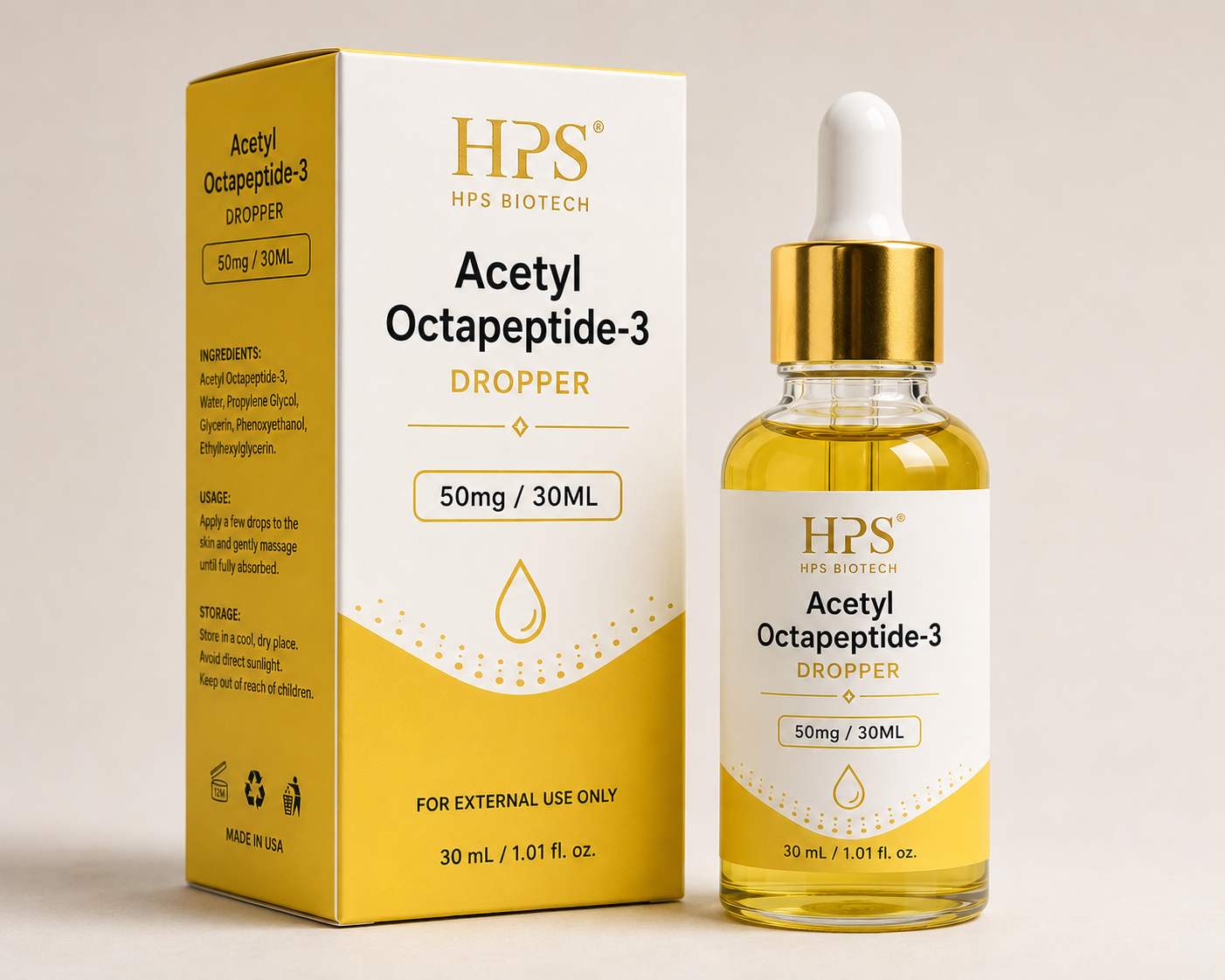 Acetyl Octapeptide-3 dropper 50mg/30ml