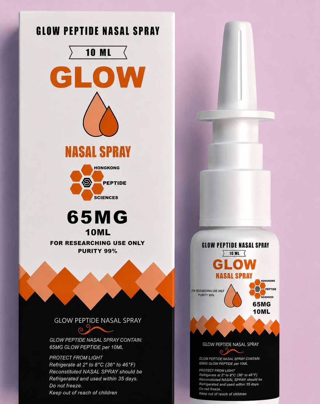 GLOW Peptide Nasal Spray 65mg / 10ml