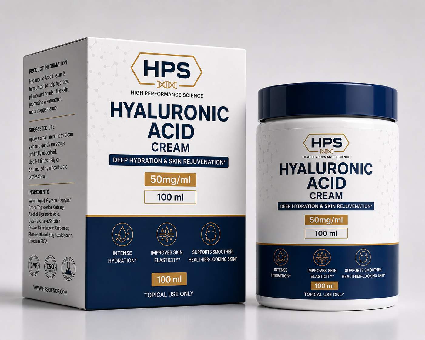 Hyaluronic Acid cream 50mg/ml - 100 ml